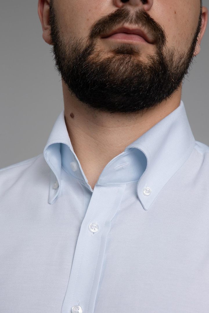 Jasnobłękitna męska koszula OCBD