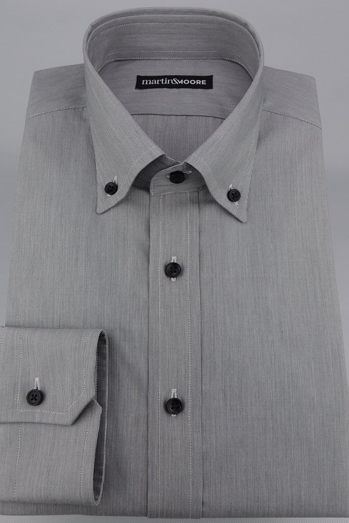 Szara koszula Poplin