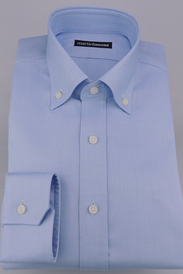 Bawełniana błękitna koszula Oxford  