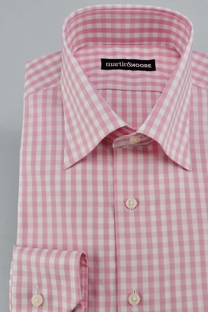 Koszula w różową kratę